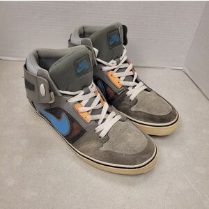 Nike Ruckus 2 High Lr Mens Skateboarding Shoes Gray 10 595373-040